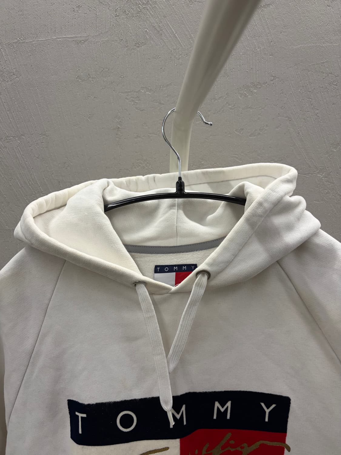타미진스 흰색 반팔 후드티 S 상품이미지3