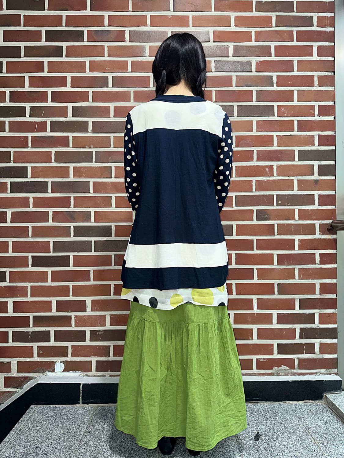 풋과일 도트 소녀 빈티지 코디세트 3pcs 상품이미지8