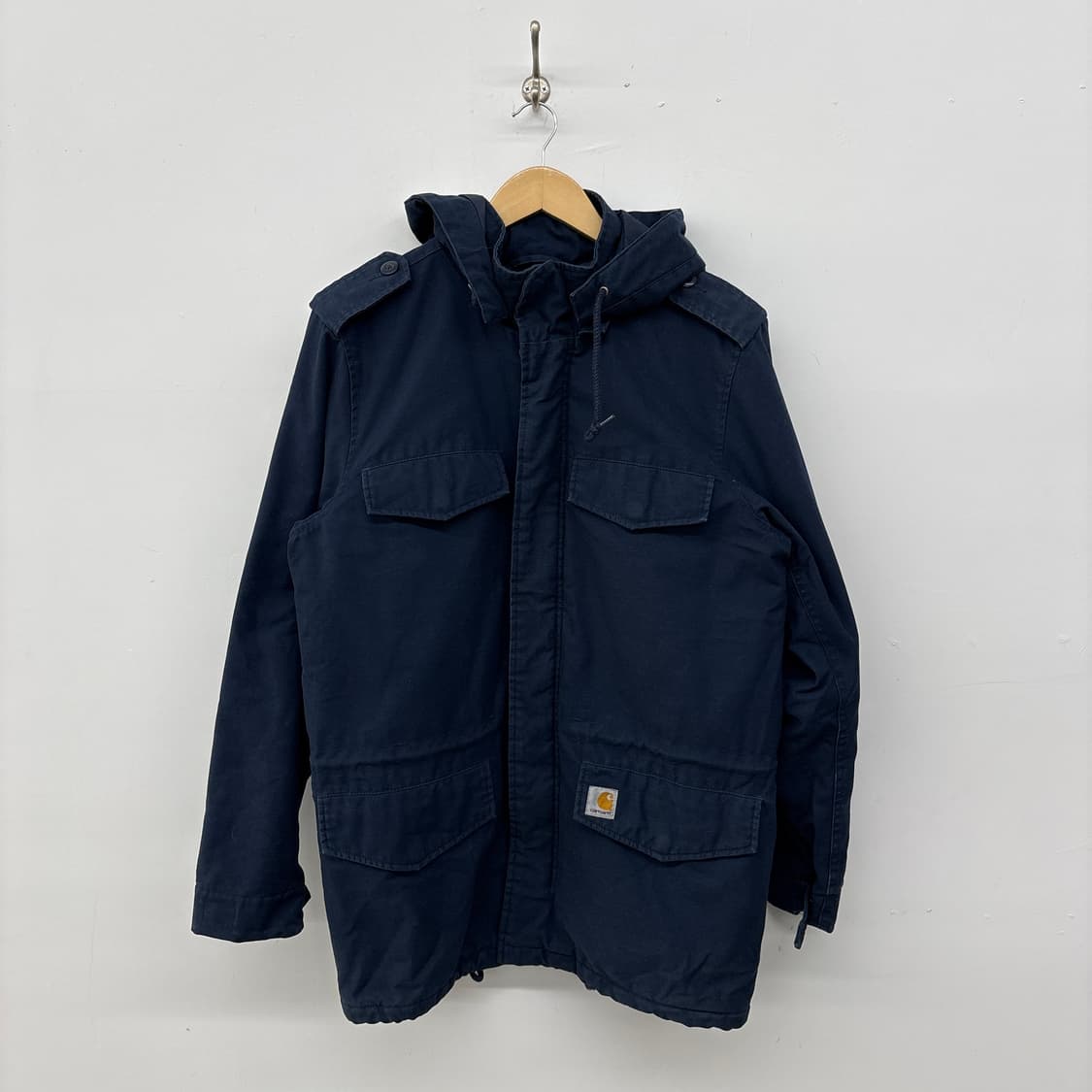 칼하트 네이비 후드 야상 자켓 남m 상품이미지1