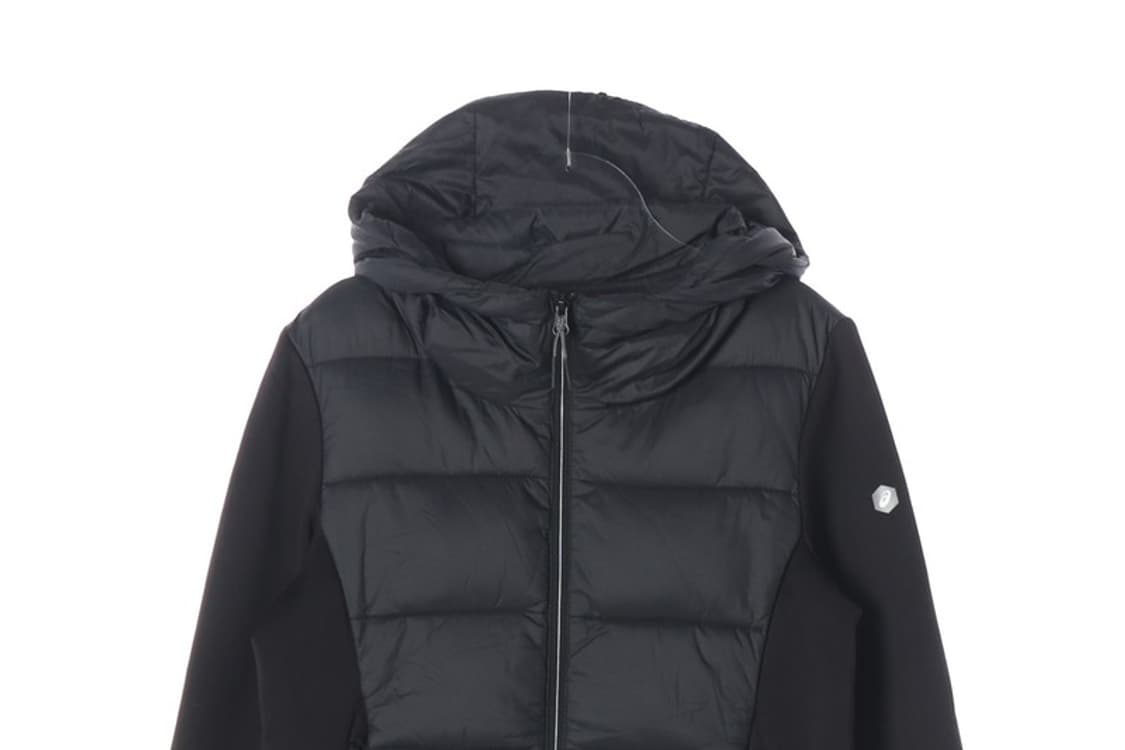 아식스 모션썸 블랙 하이브리드 경량 패딩 자켓 M 상품이미지4