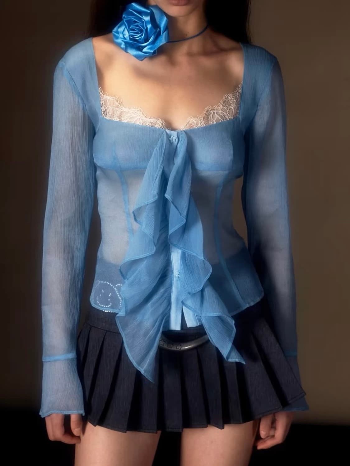 Chinadasuan 블루 톱 상품이미지1