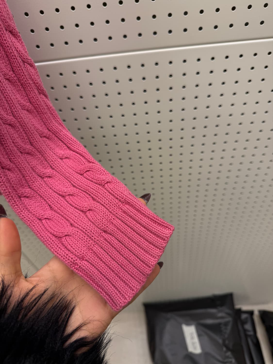 폴로 랄프로렌 케이블 포니 핑크 니트 U1327 상품이미지4