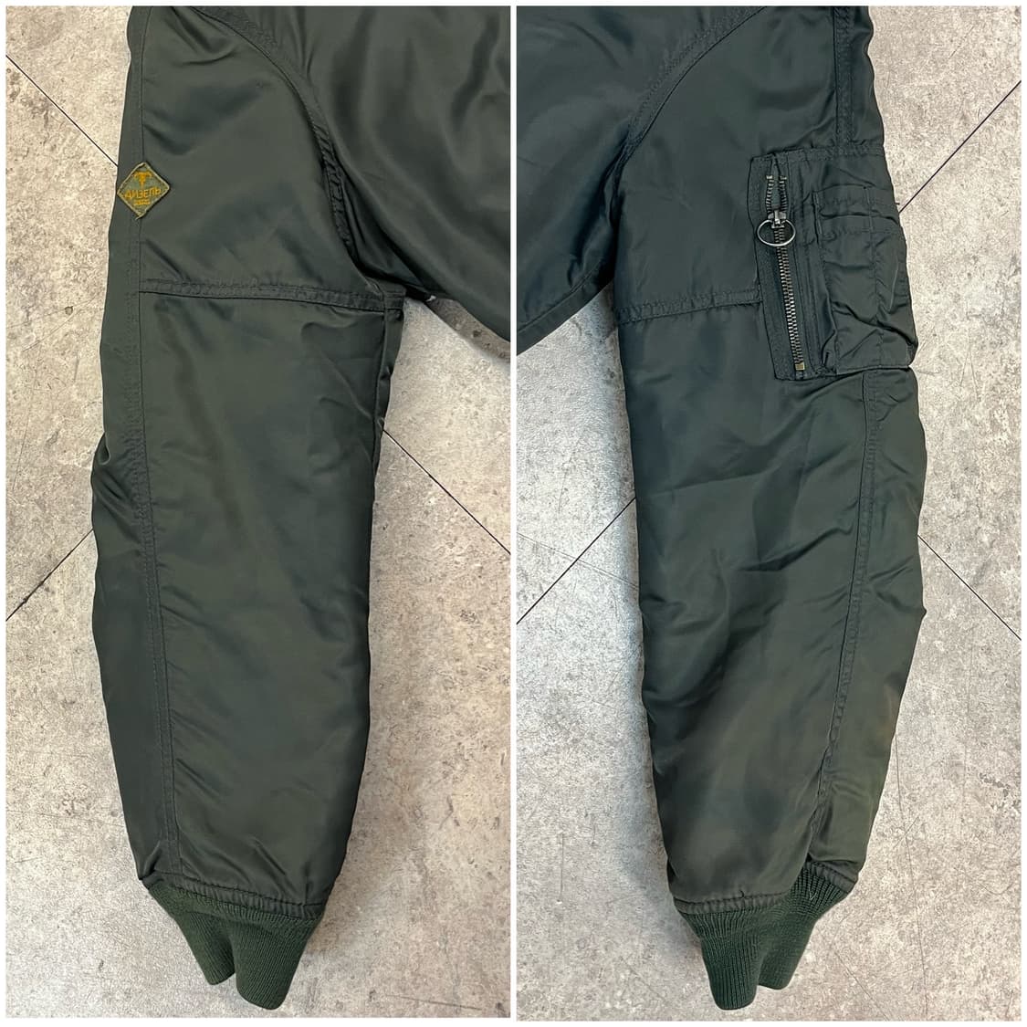 디젤 후드 퍼 봄버 자켓 카키 M #csz2360 상품이미지6