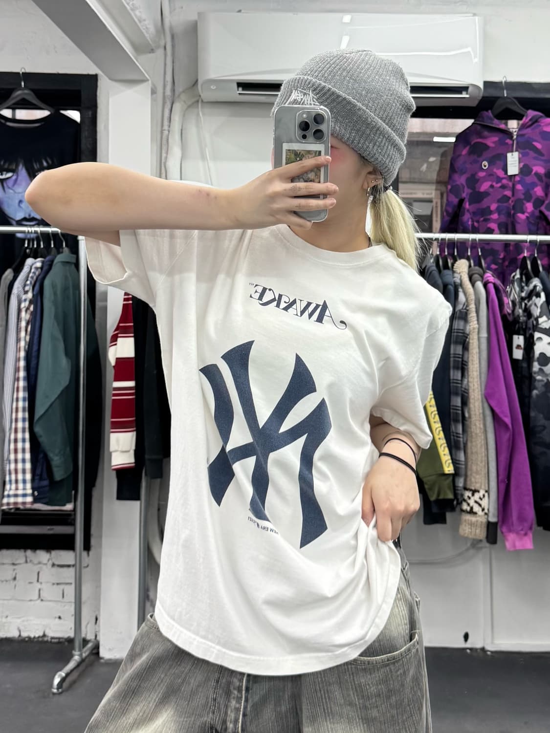 어웨이크 뉴옥 뉴에라 양키스 티셔츠 상품이미지1