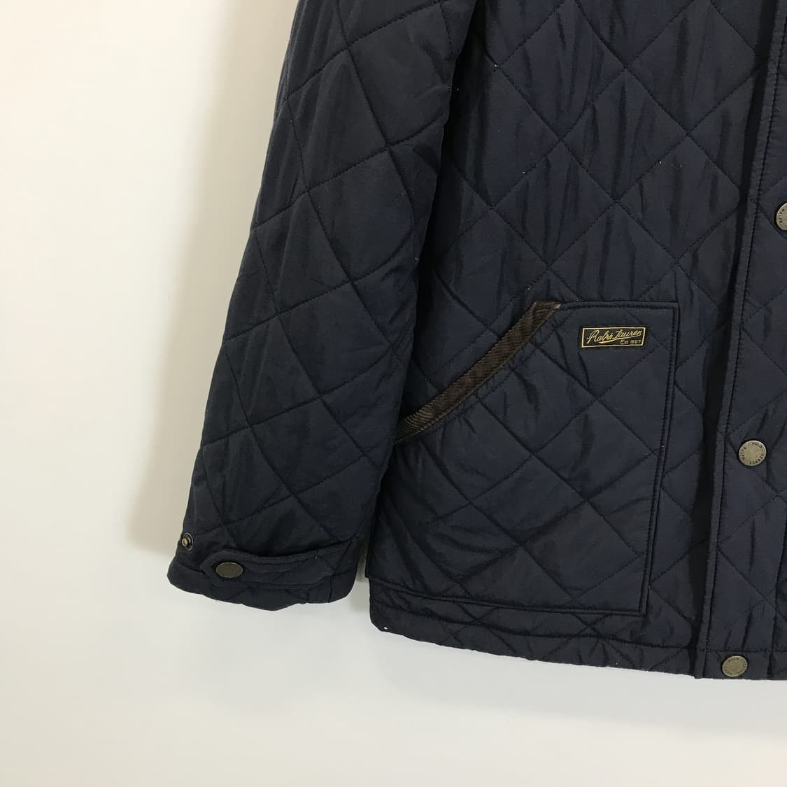 폴로 랄프로렌 카라코듀로이 퀼팅자켓 [14-16 L,55] 상품이미지3
