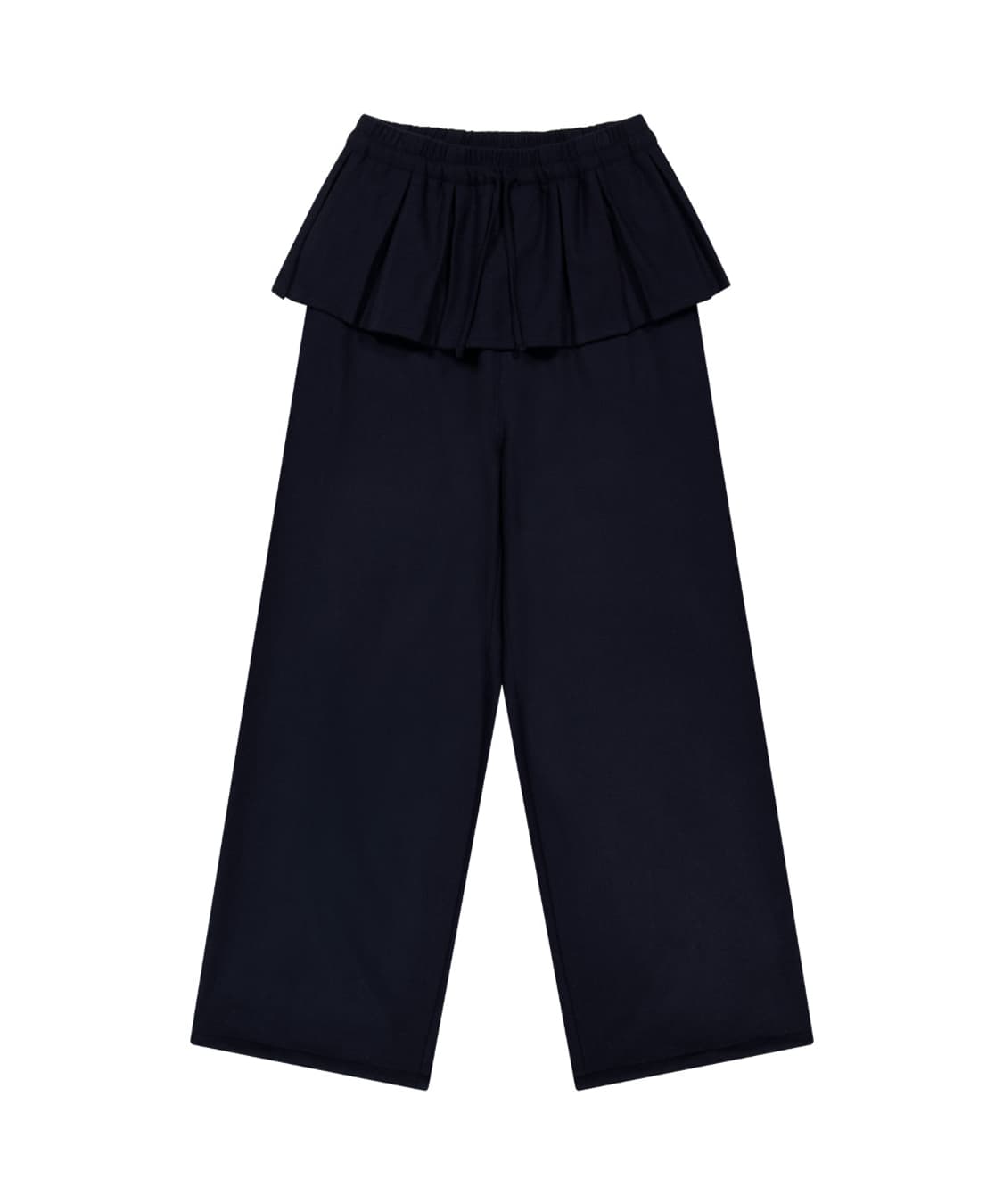 코이세이오 PLEATS OVER WOOL PANTS DARK NAVY 상품이미지3