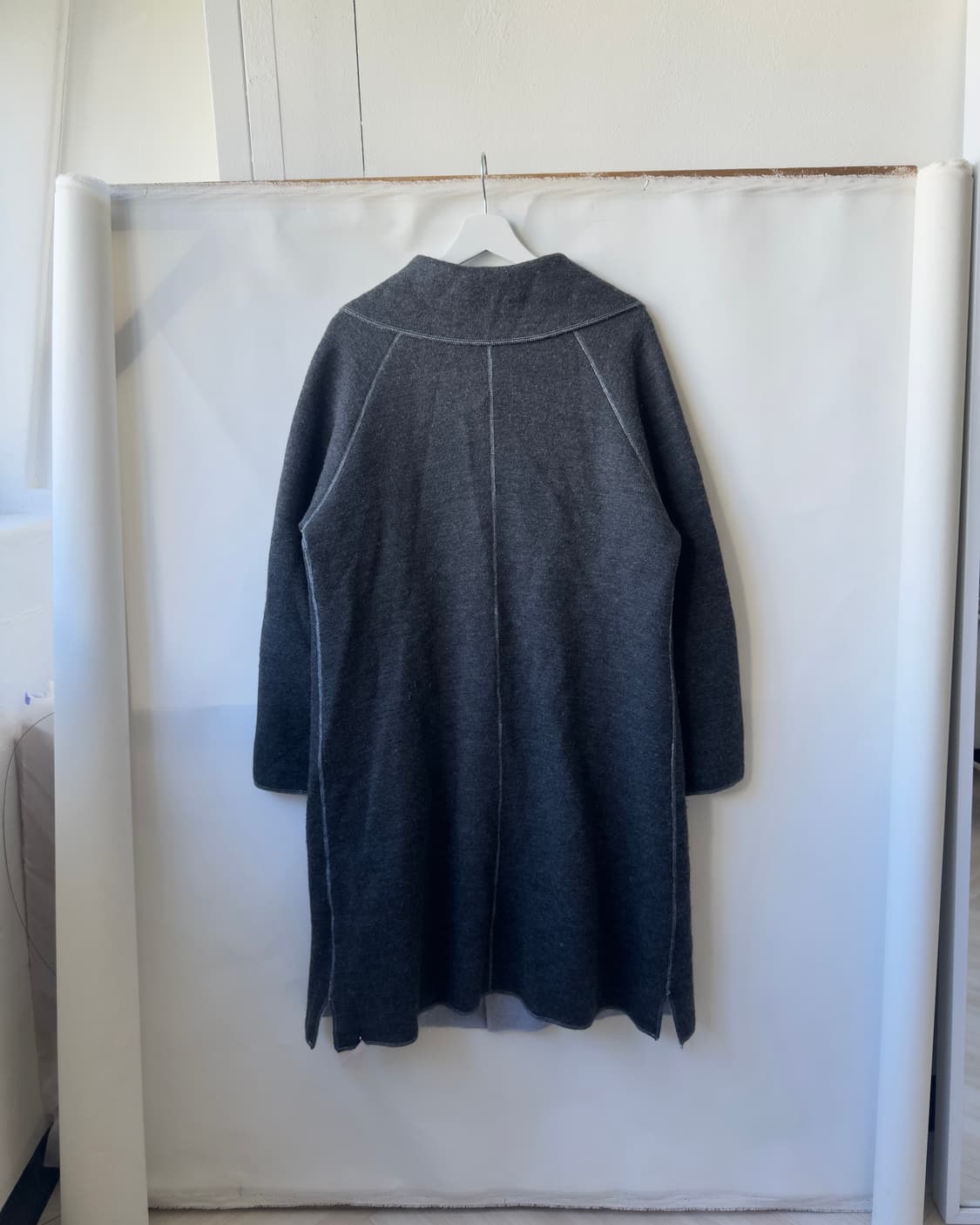 [vintage] Two-Tone Reversible Wool Coat 상품이미지4