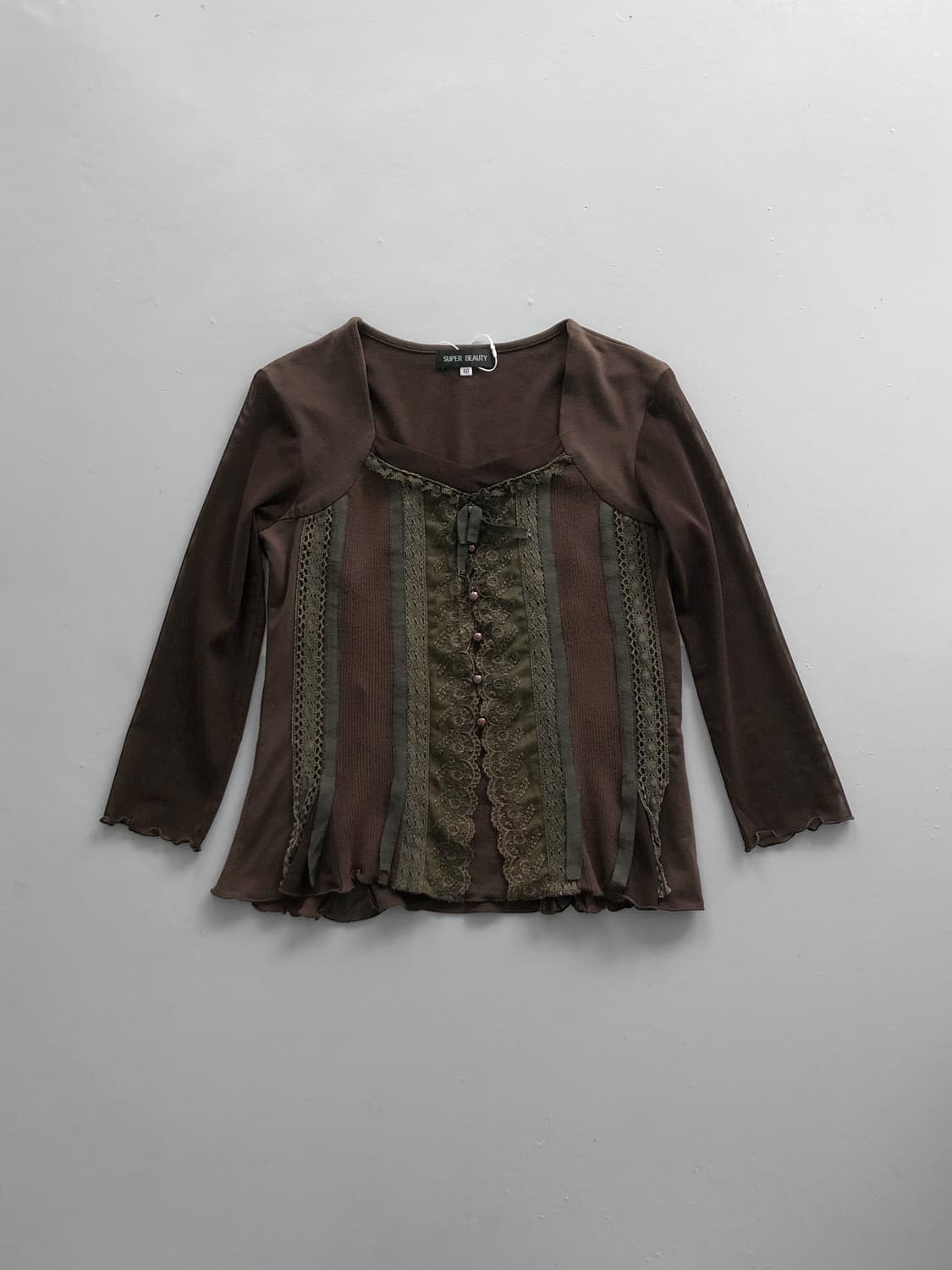 lace mesh sleeve 상품이미지1