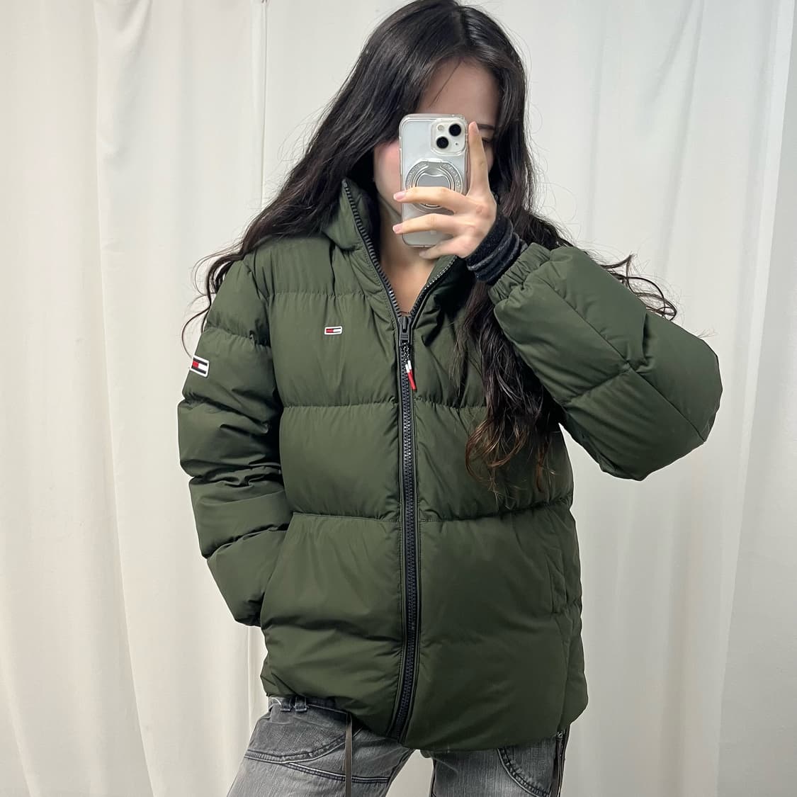 Tommy Jeans Khaki Padded Jumper 상품이미지1