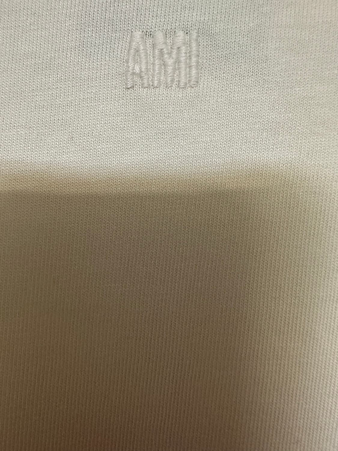 아미 빅하트 로고 자수 오버핏반팔티 남여공용 상품이미지5