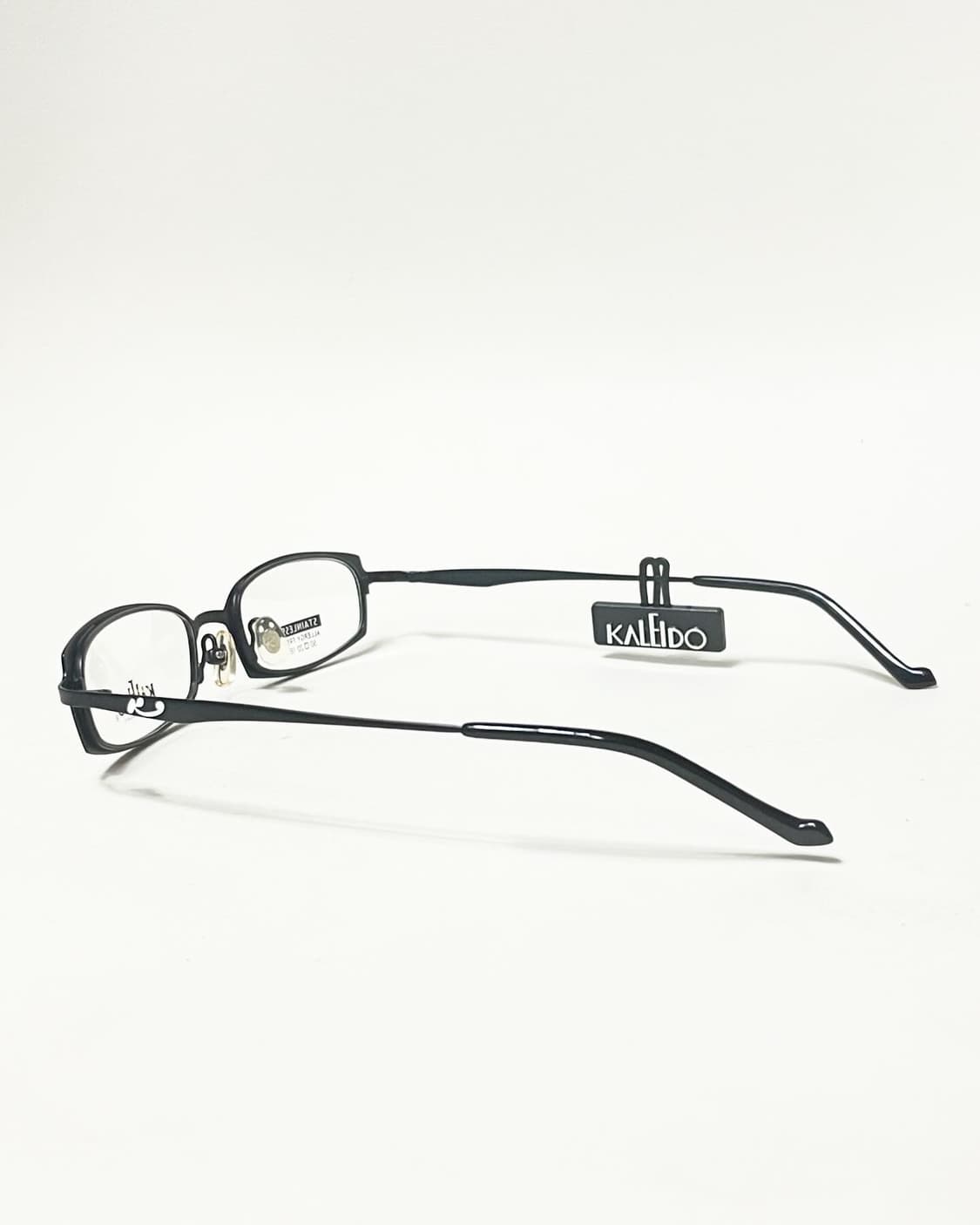 KALEIDO 슬림 스퀘어 블랙 빈티지 안경 상품이미지4