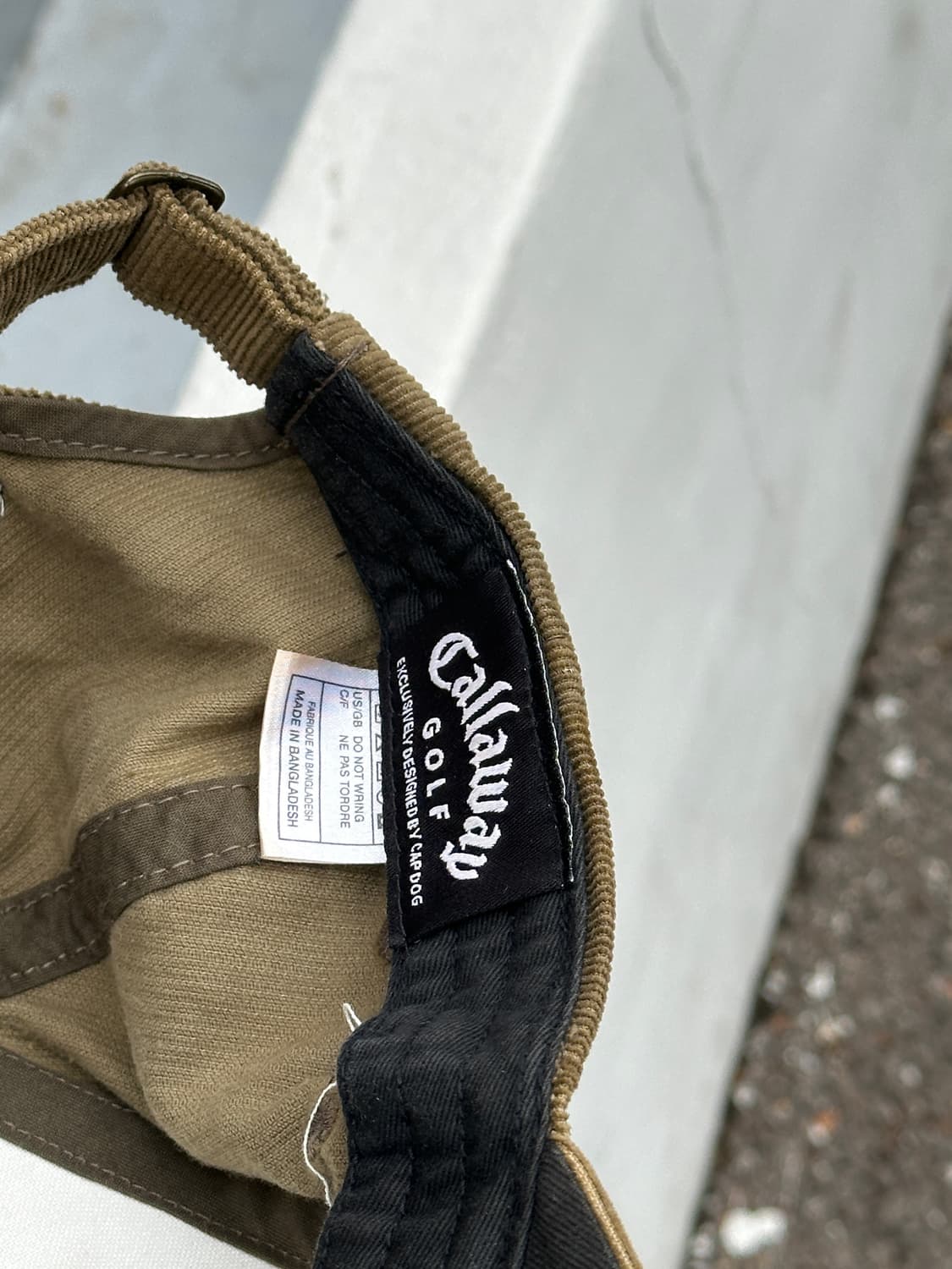 [F] 캘러웨이 로고 코듀로이 볼캡 모자 상품이미지6