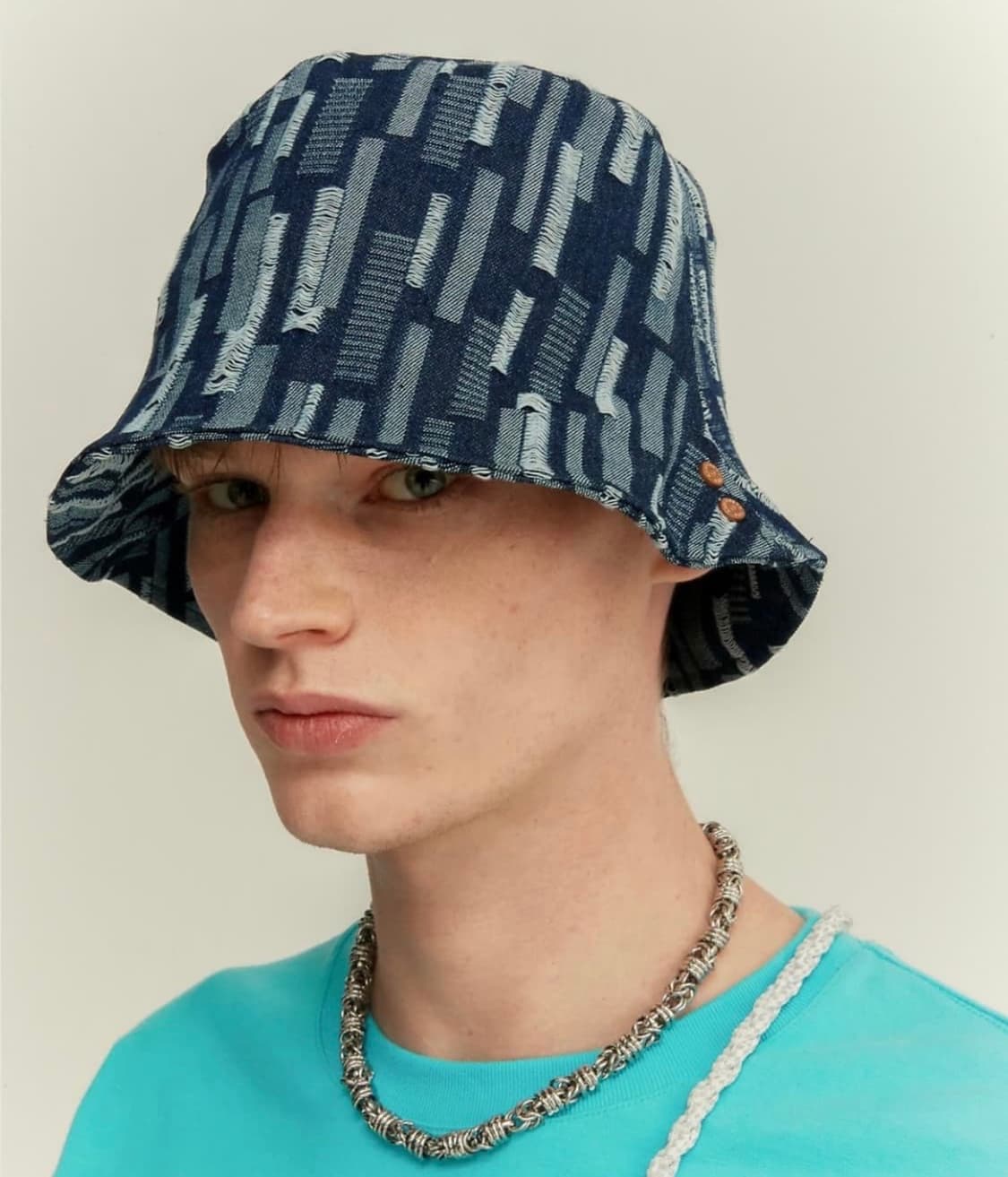 앤더슨벨 에스닉 데님 버킷햇 상품이미지7
