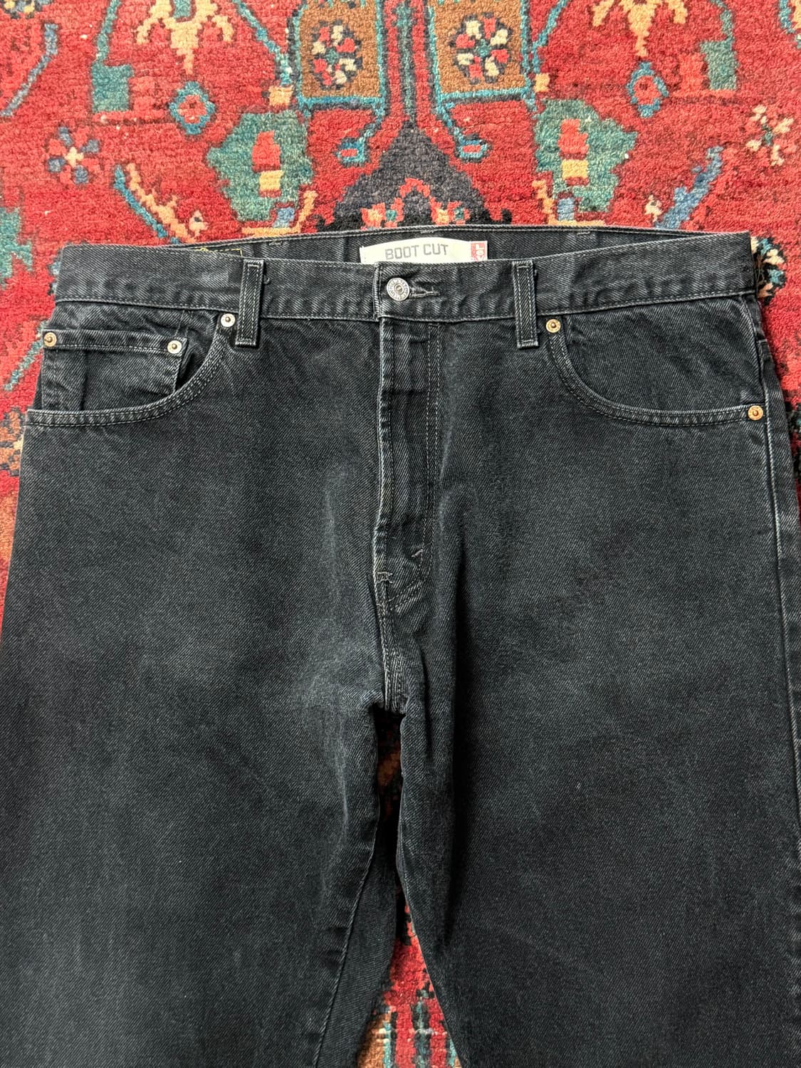 00's 빈티지 리바이스 517 블랙 플레어진 상품이미지5