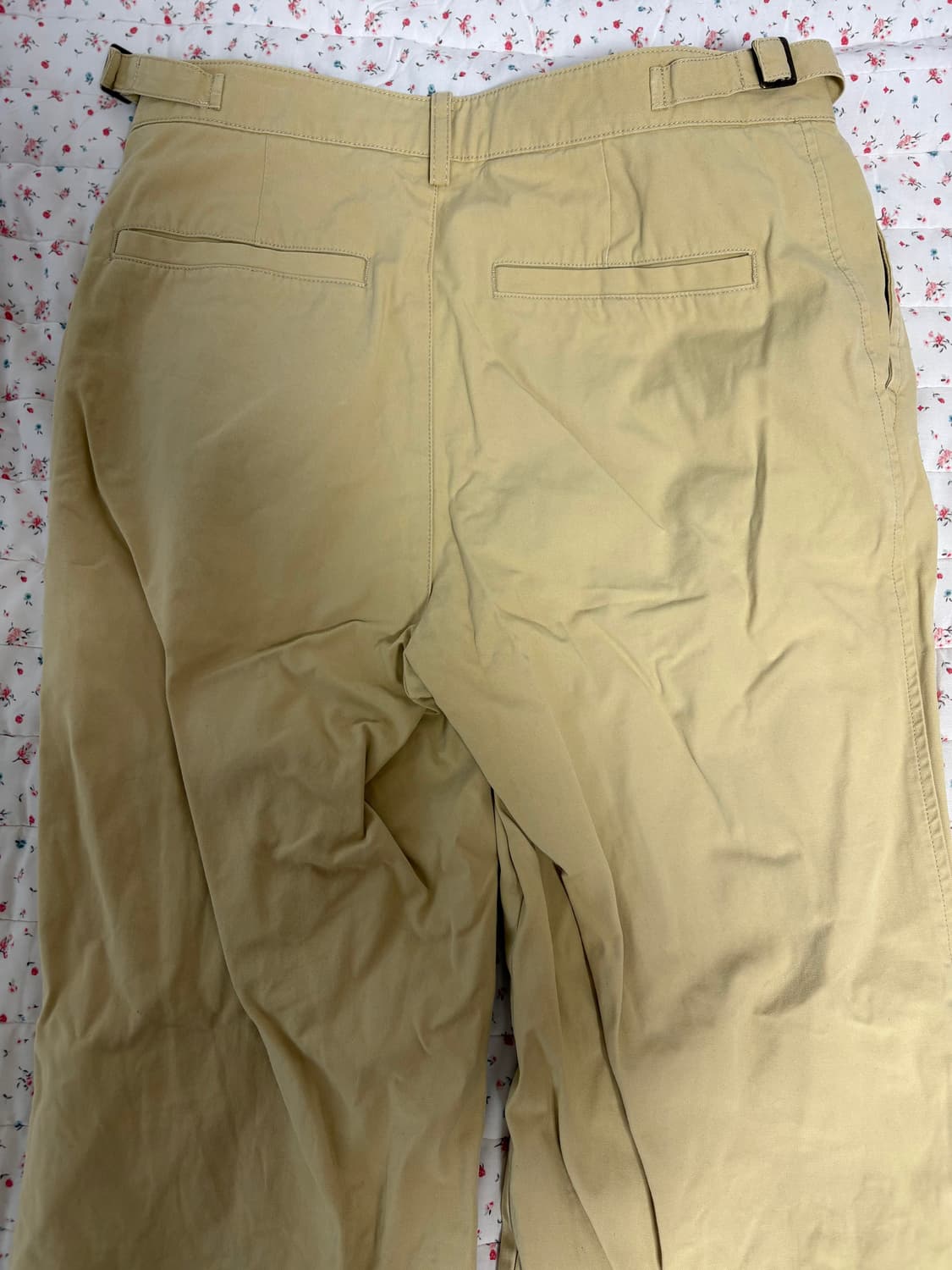 [S] 에드리엘로스 컴포트 와이드 치노팬츠 베이지 상품이미지5