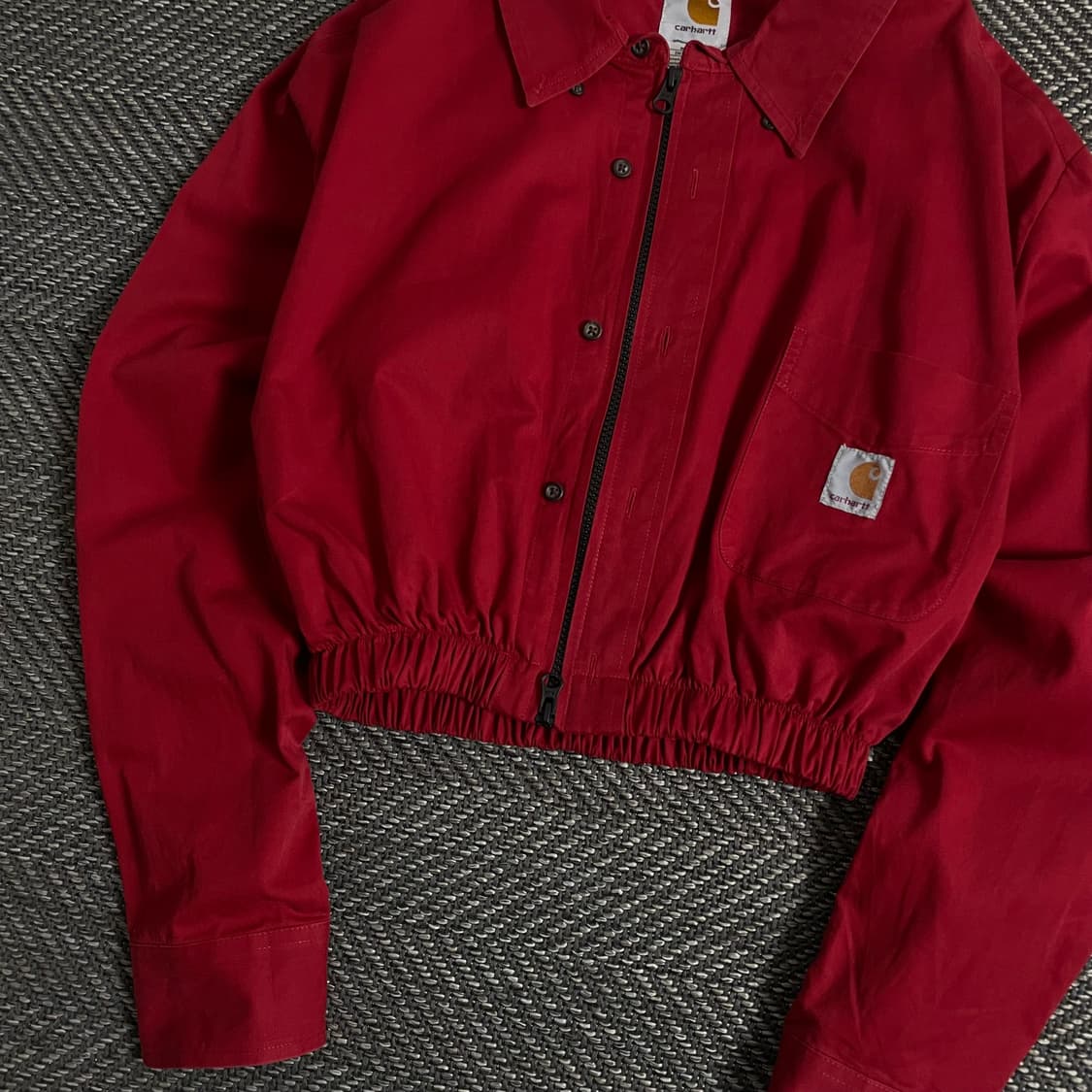 칼하트 크롭 리메이크 투웨이 셔츠 자켓 o 2879 상품이미지3