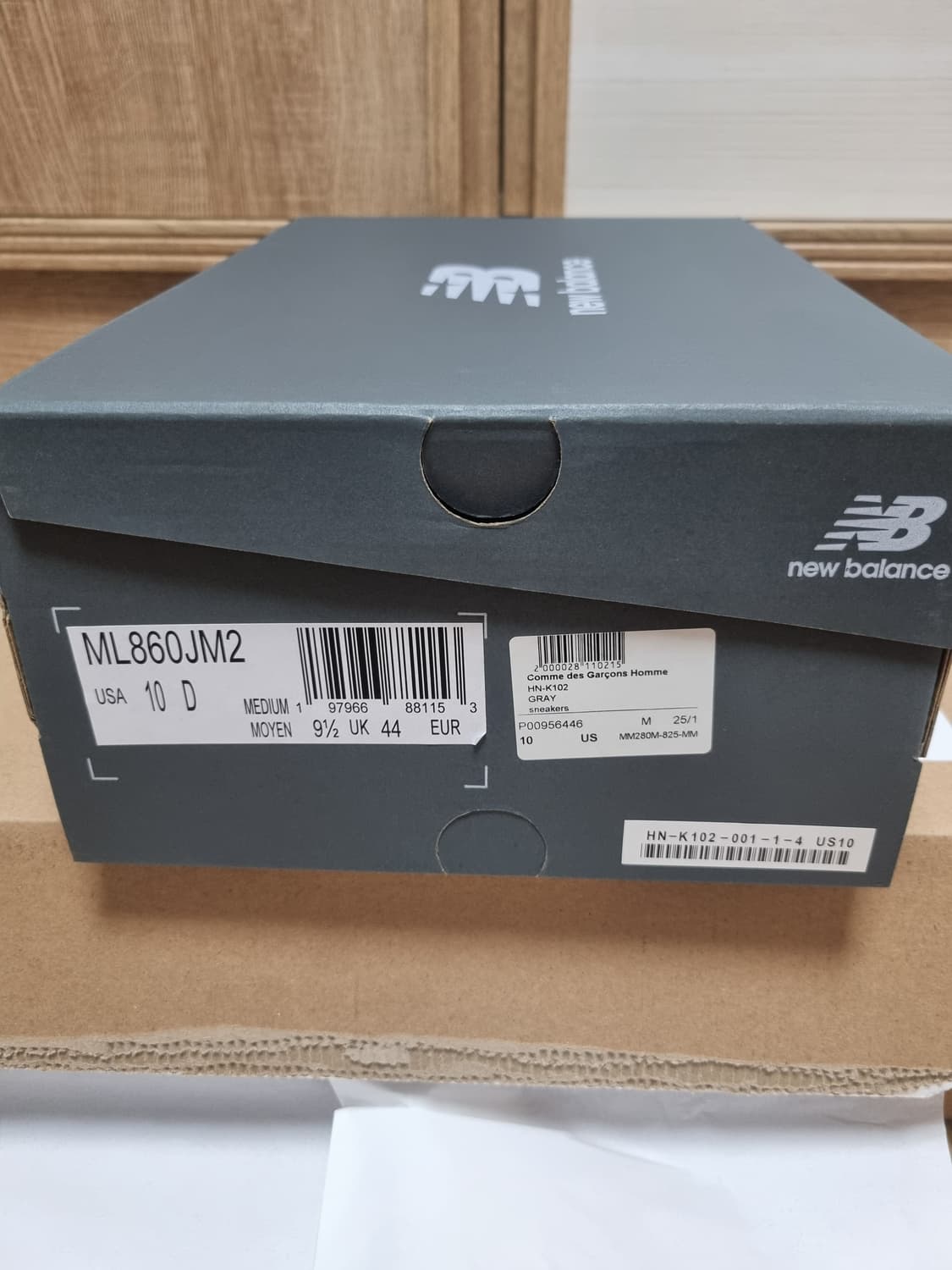 뉴발란스 x 꼼데가르송 옴므 860v2 그레이 화이트
280 상품이미지9