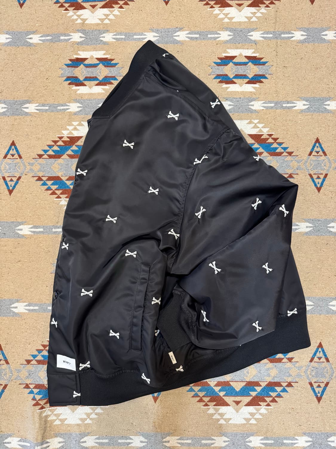 [3][XL] 더블탭스 크로스본 팀 자켓 블랙 상품이미지7