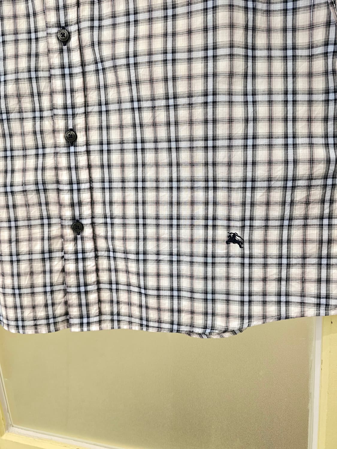 Burberry Black Label 실버라인 체크셔츠 상품이미지6