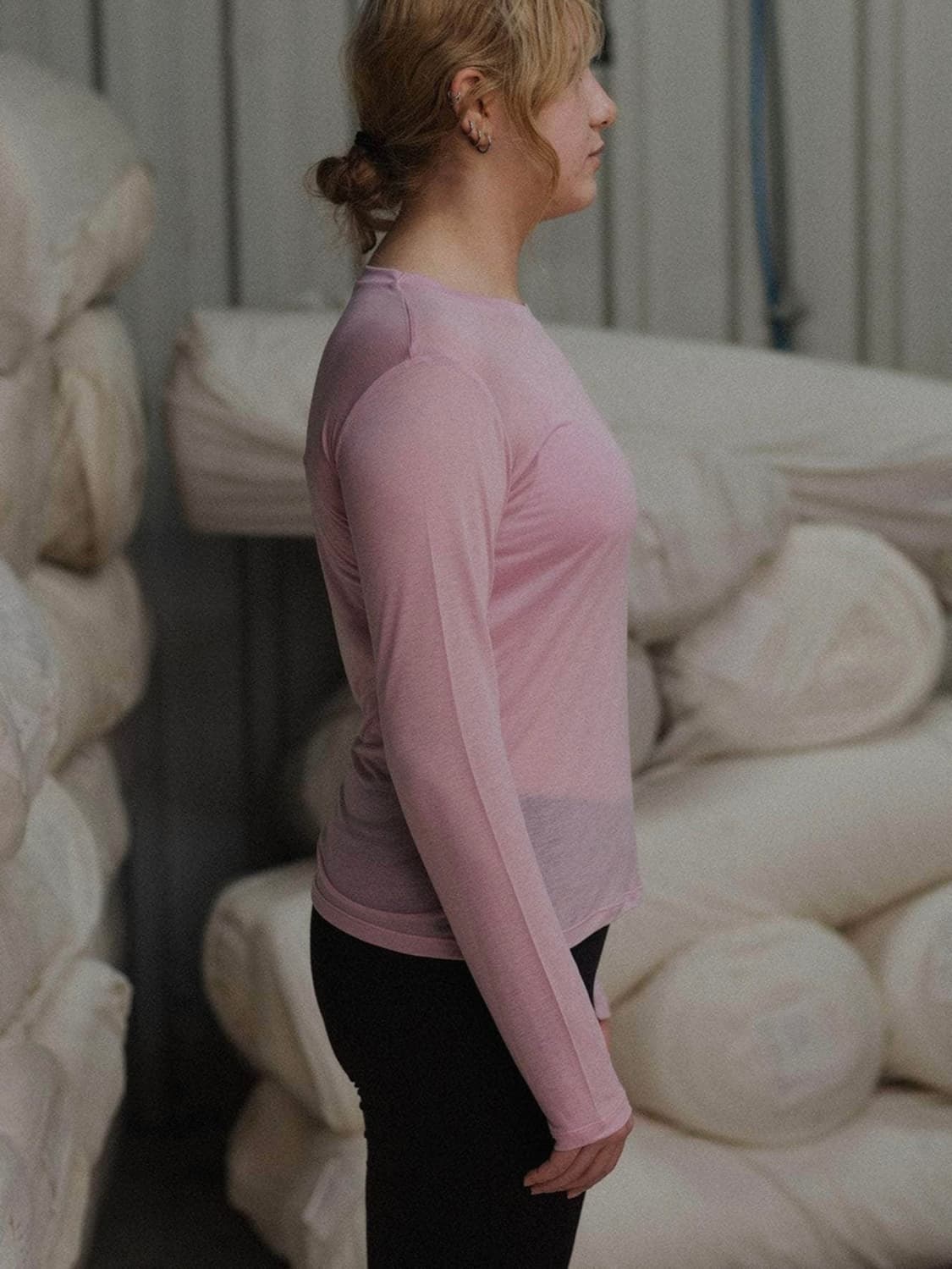 Long Sleeve Tee / Pink 상품이미지3