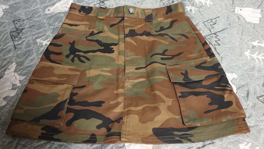 키르시 스트릿 카모 미니스커트 (25~26인치) 상품이미지1