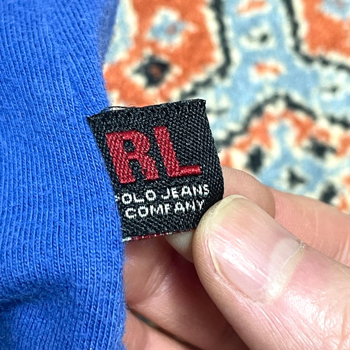 폴로랄프로렌 블루 포켓 반팔티셔츠 여성XL 상품이미지5