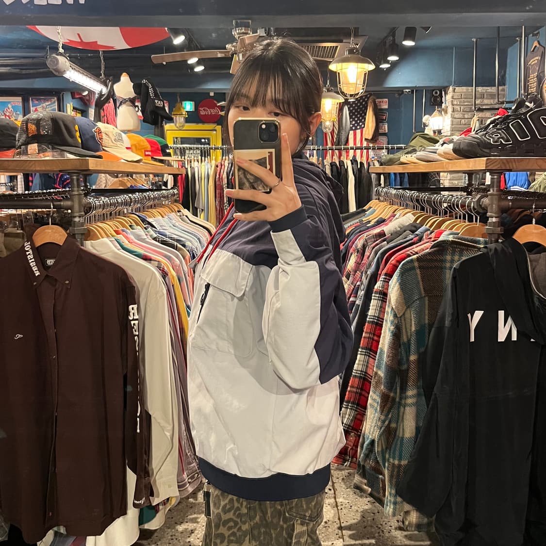 Fila 휠라 배색 후드 집업 자켓 상품이미지2