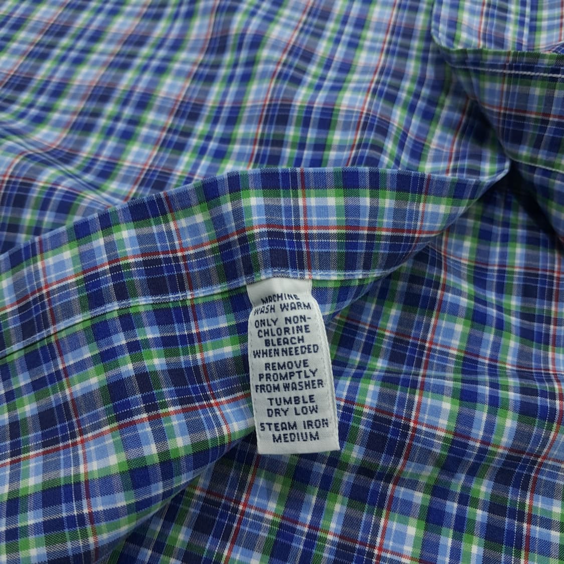Co869 XL 폴로 랄프로렌 프레피 스몰 타탄체크 긴팔 셔츠 남방 상품이미지6