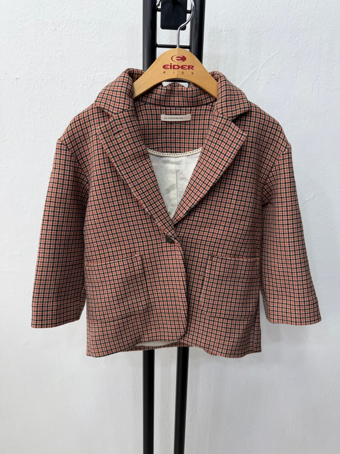 정품) 더캐시미어 한섬 키즈 헌즈투스 체크 자켓 100 상품이미지1