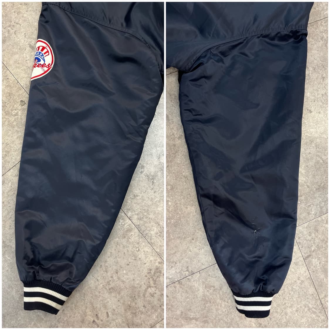 마제스틱 어센틱 양키스 바시티 자켓 네이비 XL #csz2653 상품이미지9