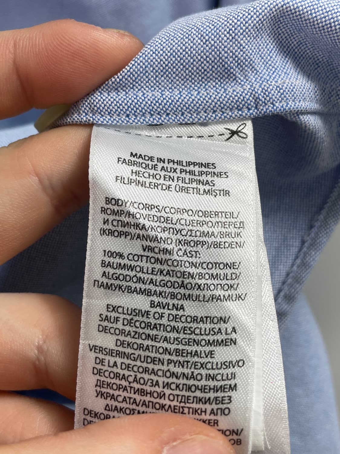 폴로 랄프로렌 소라색 옥스포드 셔츠 (on.521) 상품이미지6