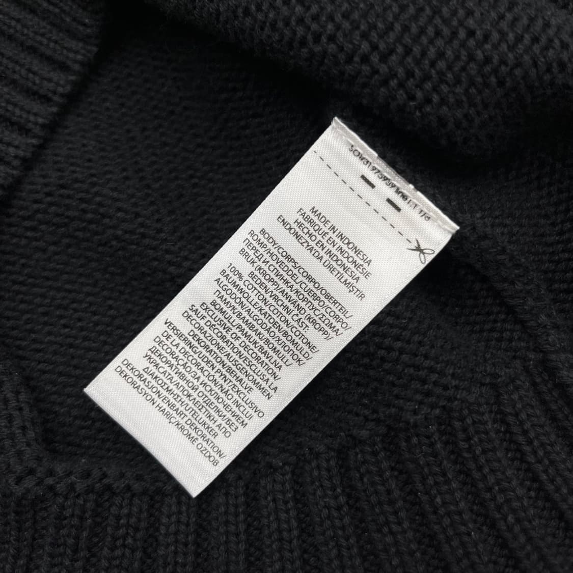 폴로 랄프로렌 레드포니 블랙 니트 반집업 L 상품이미지5