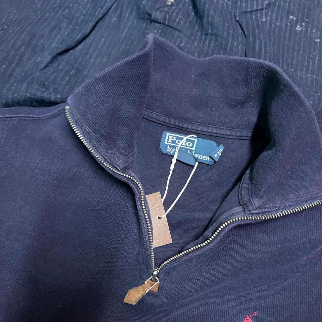 90's 폴로 랄프로렌 쿼터집업 풀오버 M 상품이미지3