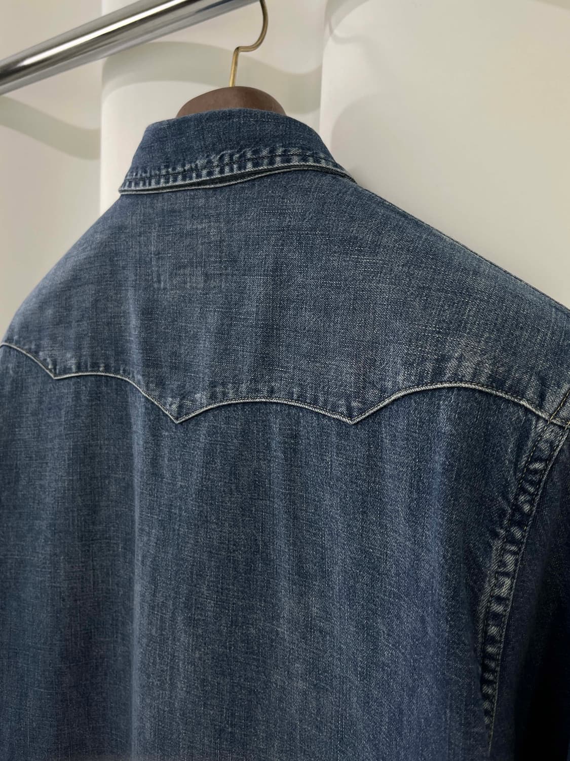 폴로 랄프로렌 콘초 사우스 웨스턴 워시드 데님 셔츠 상품이미지7