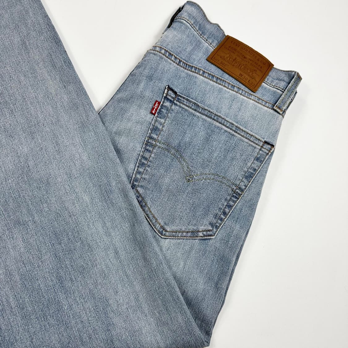 리바이스 502 오리지널 연청 데님 팬츠 (30인치) 상품이미지1