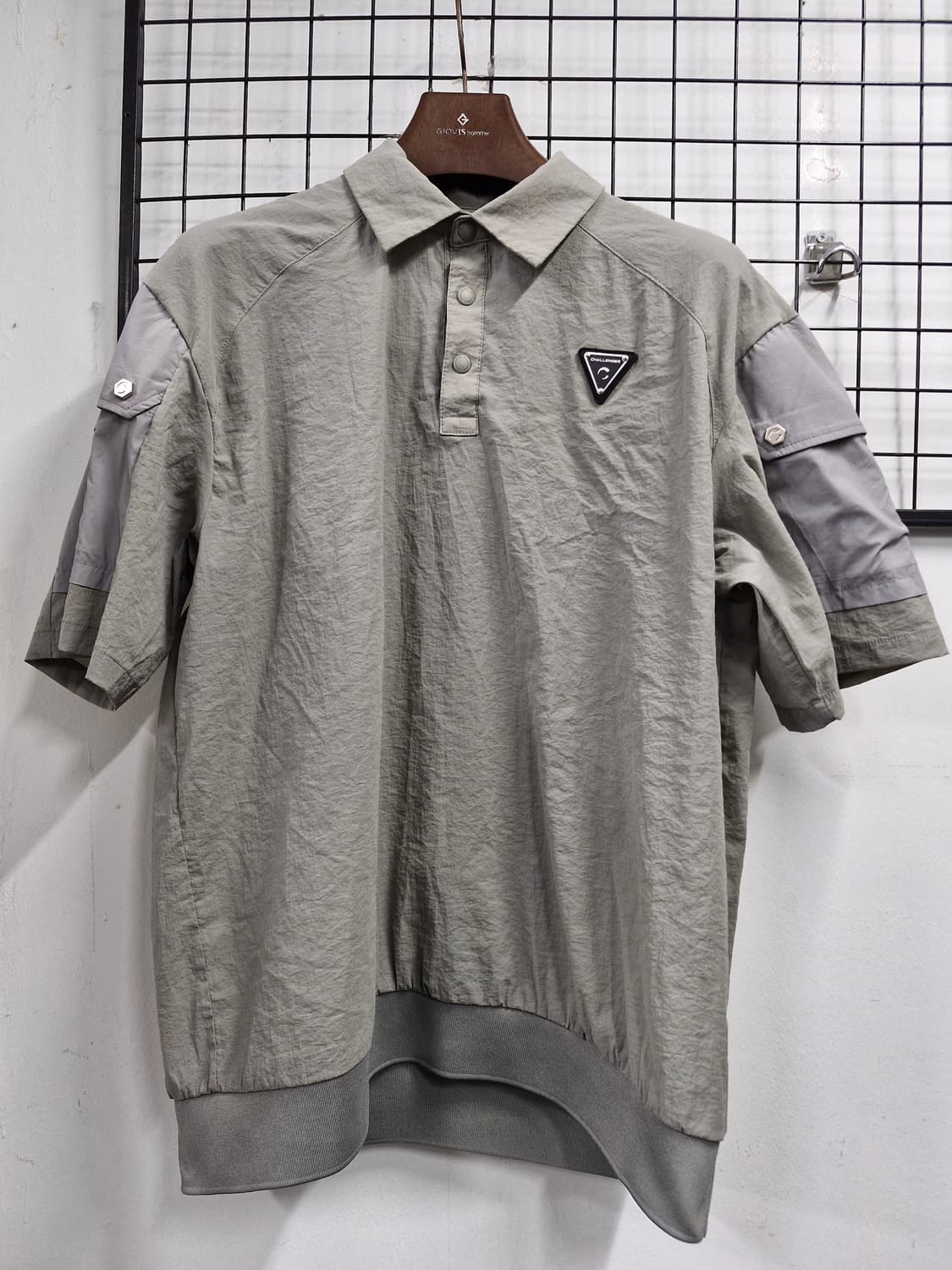 100L CHALLENGER 에어쿨 냉감 반팔 카라 우븐탑 상품이미지1