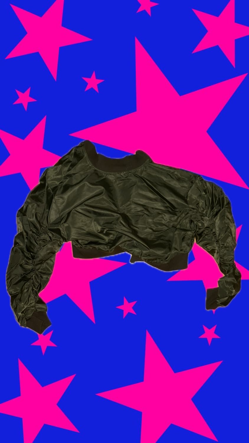 카키 크롭 볼레로 자켓 상품이미지2