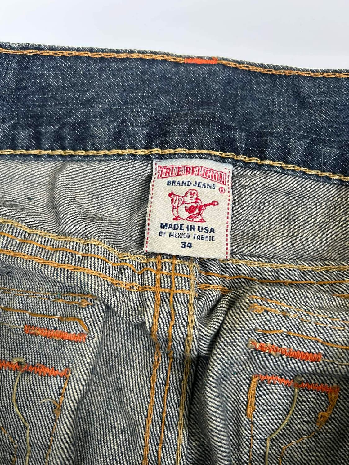 [34] 트루릴리젼 콘트라스트 스티치 데님 팬츠 상품이미지3