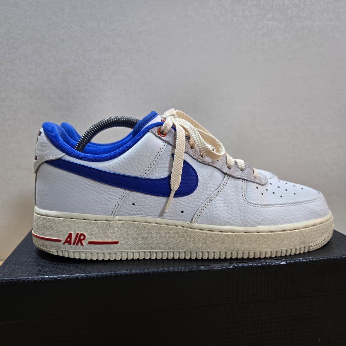 270 나이키 에어포스1 로우 빈티지 화이트 블루 상품이미지7