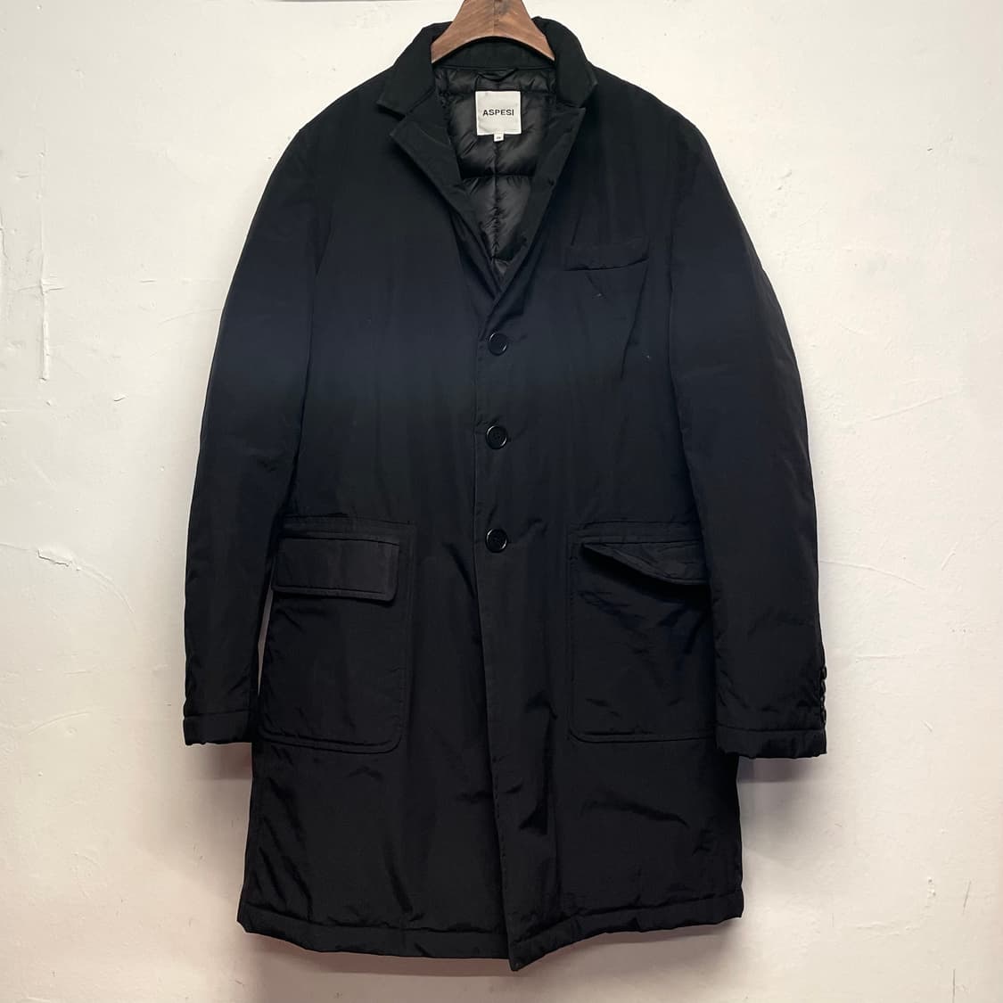 아스페시 블랙 패딩 코트 자켓   상품이미지1