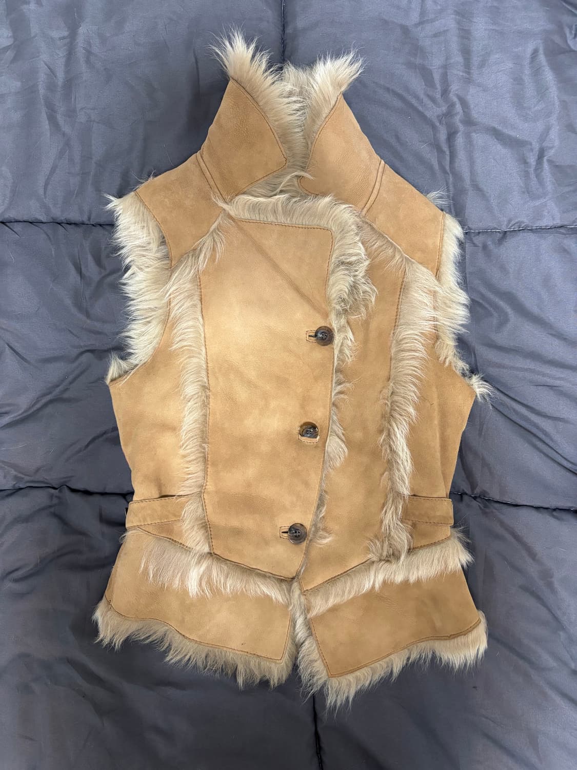 빈티지 퍼 베스트  상품이미지1