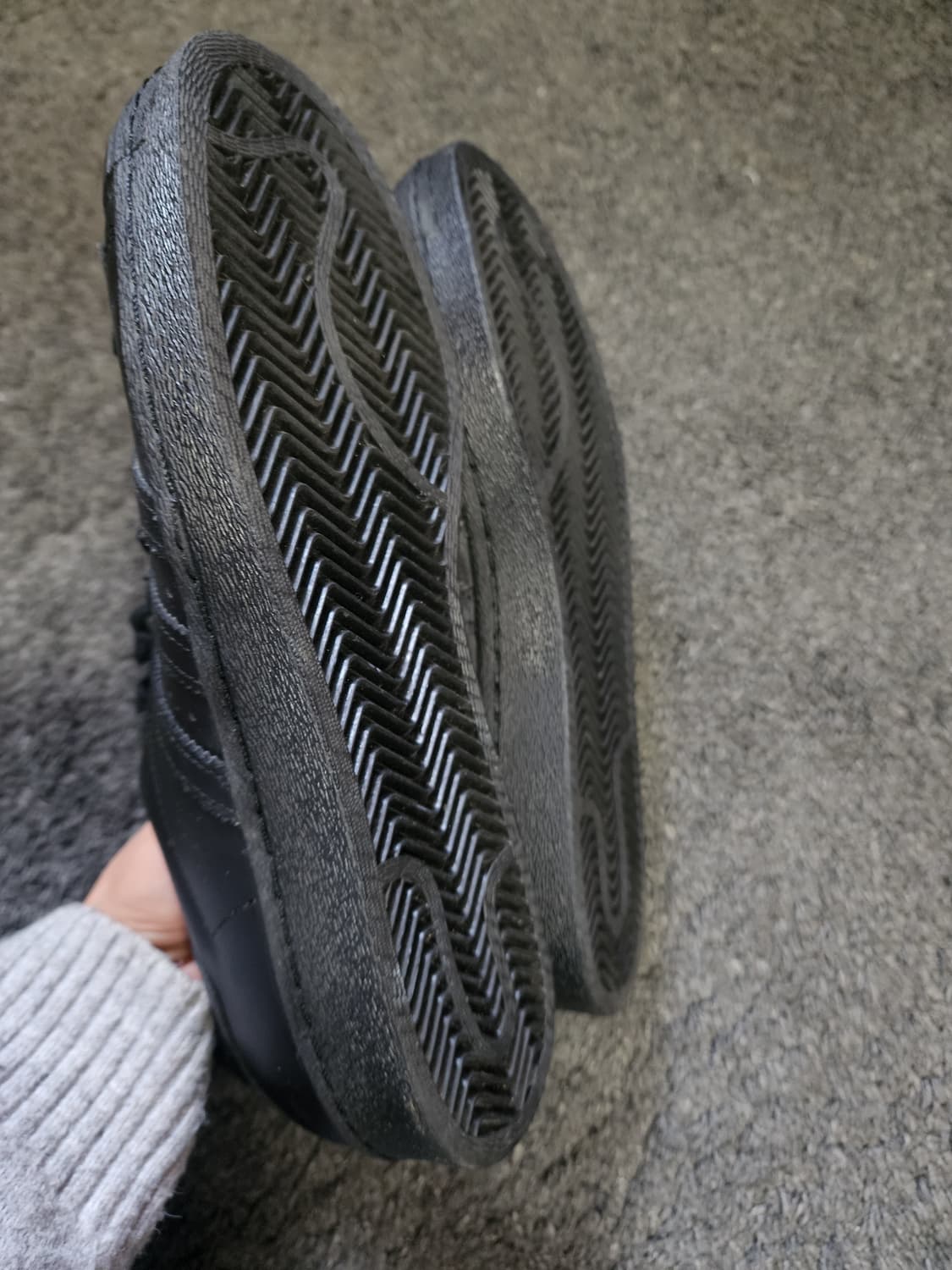 아디다스 슈퍼스타 올블랙  280사이즈  상품이미지8