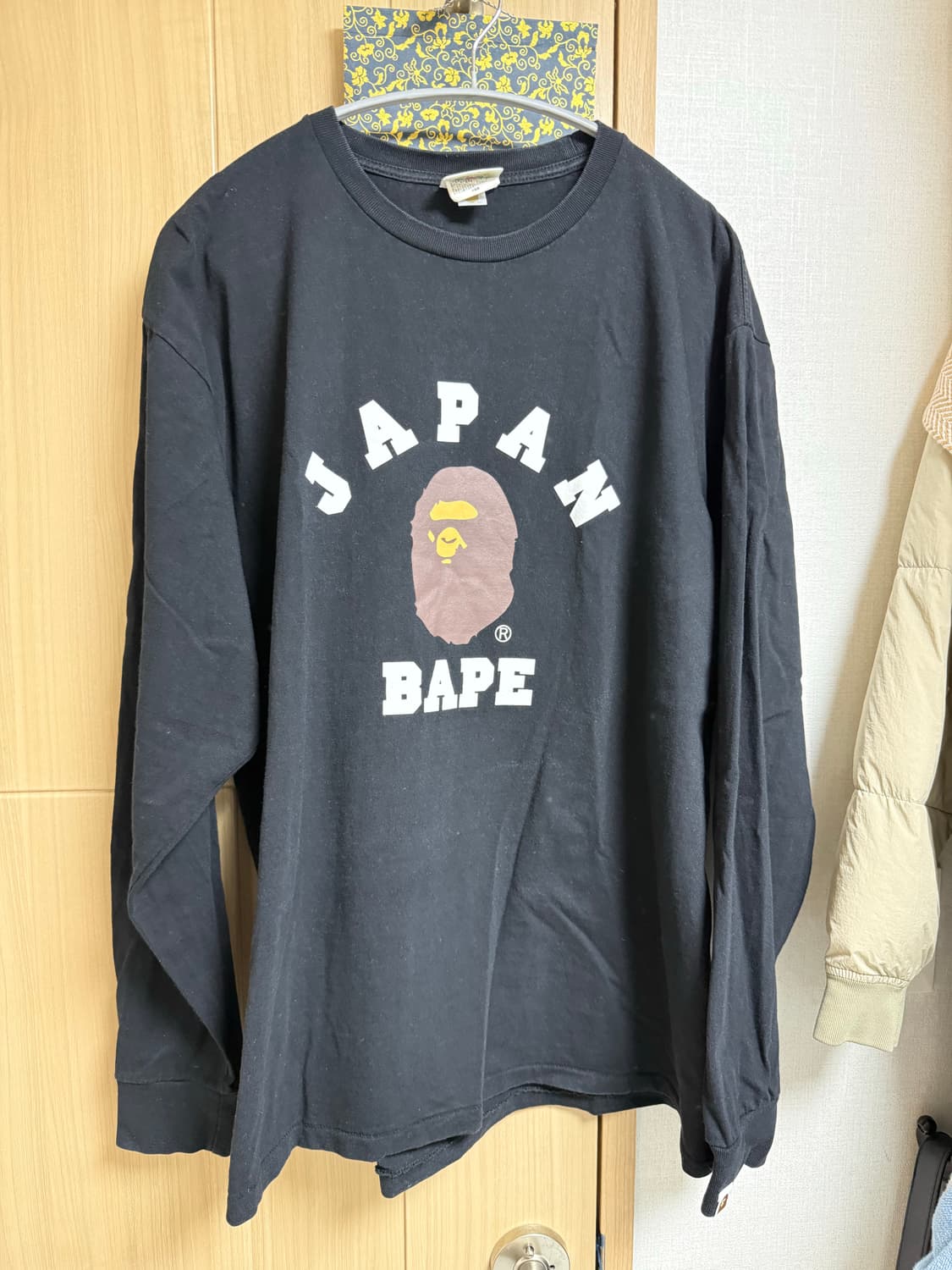 [XXL] 베이프 재팬 컬리지 시티 롱슬리브 블랙 상품이미지2