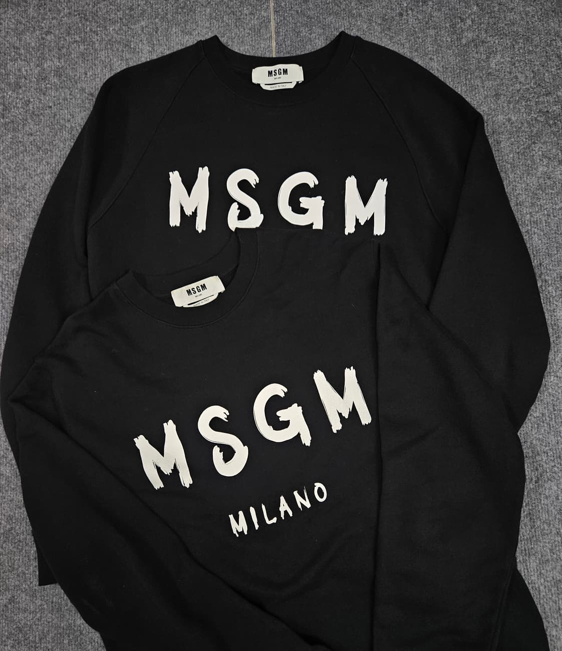 MSGM 브러쉬드 로고 맨투맨 2벌 급처 상품이미지4