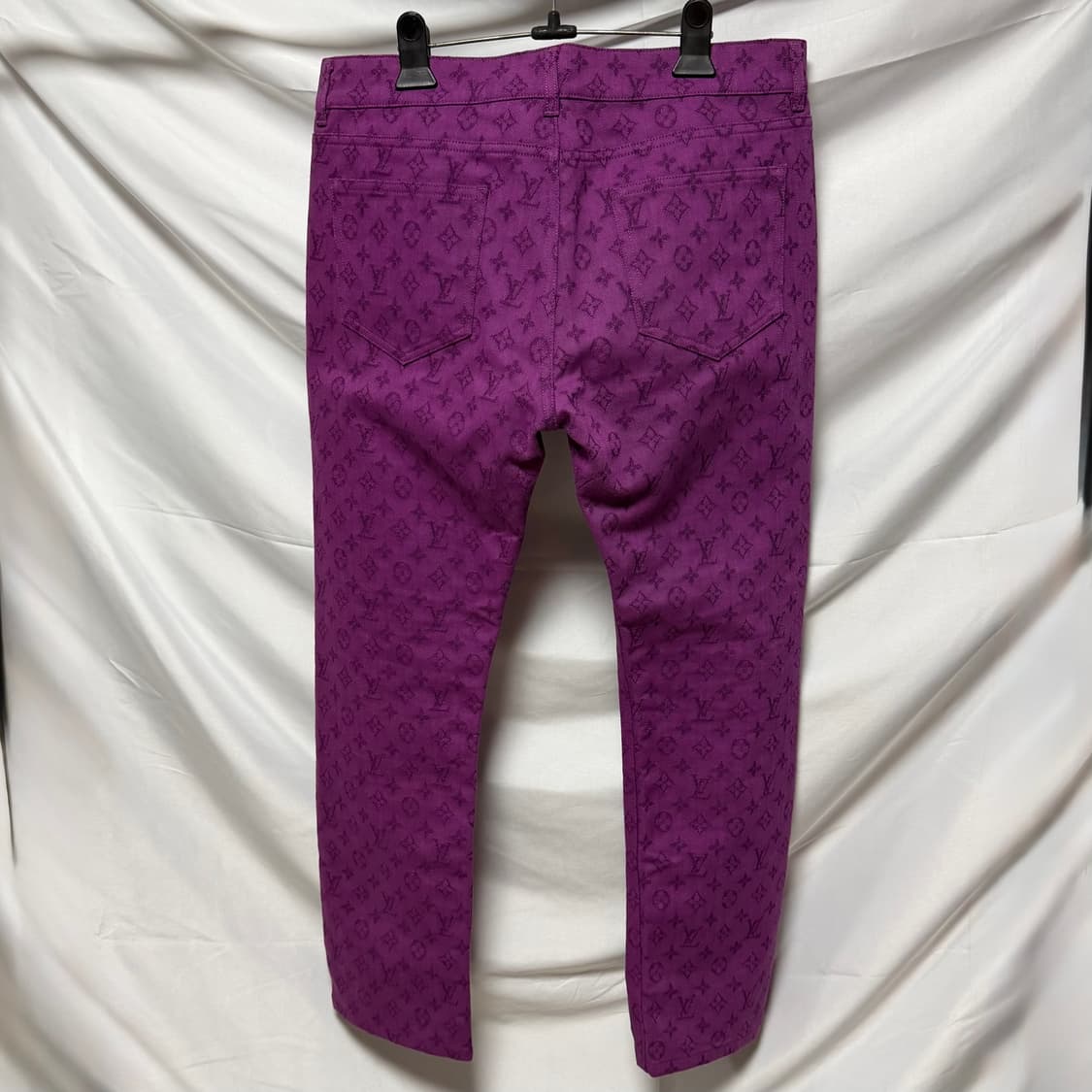 [S+급/정품] 루이비통 모노그램 데님 자켓 팬츠 셋업 퍼플 상품이미지8