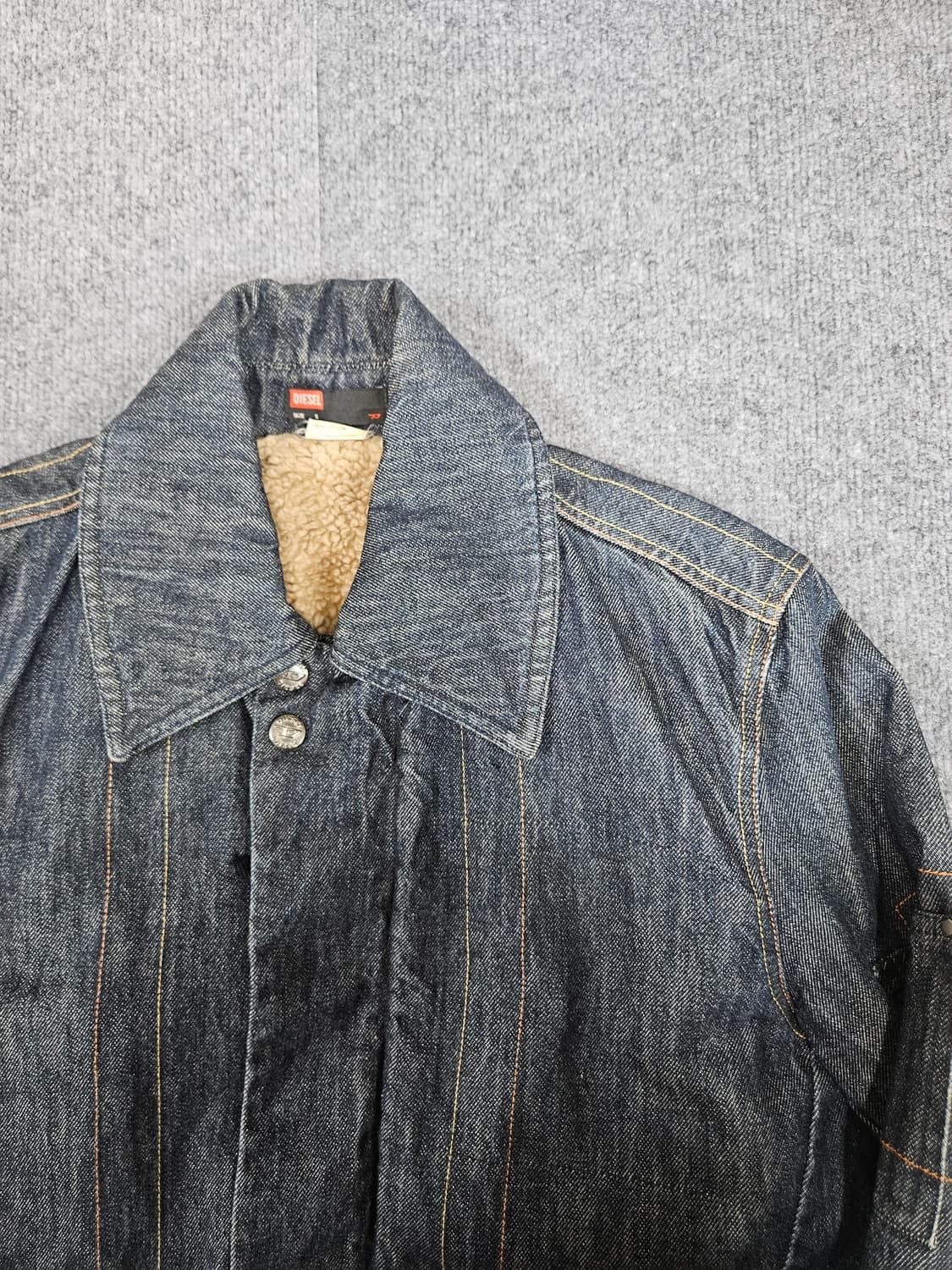 디젤 하프 데님 코트 S 오버핏(급처) 상품이미지2