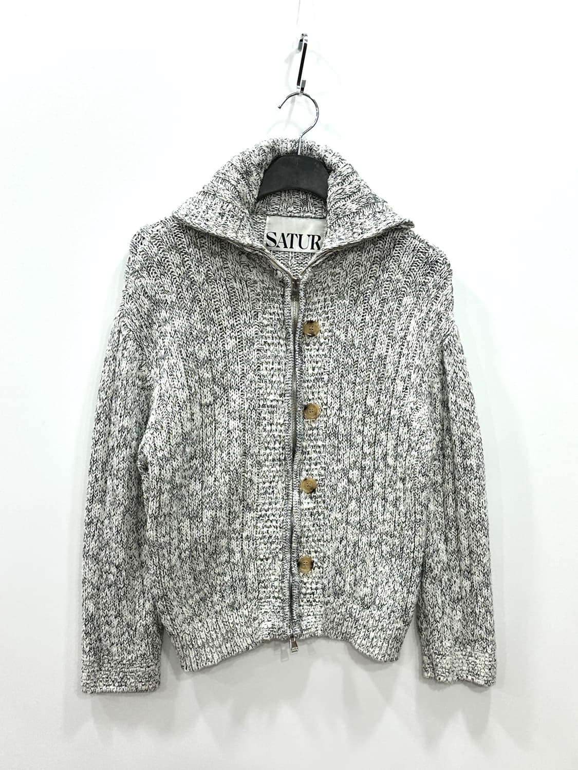 세터 투웨이 테오 투톤 니트 집업  상품이미지1