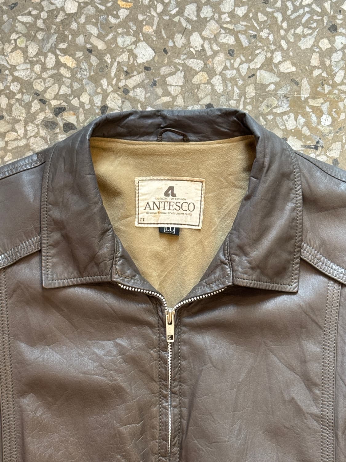 빈티지 소가죽 집업 자켓(O58) 상품이미지3