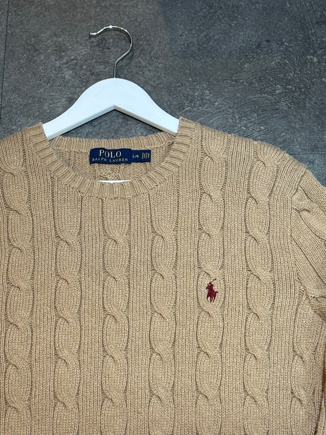 폴로 랄프로렌 꽈배기 니트 스웨터 L 상품이미지4