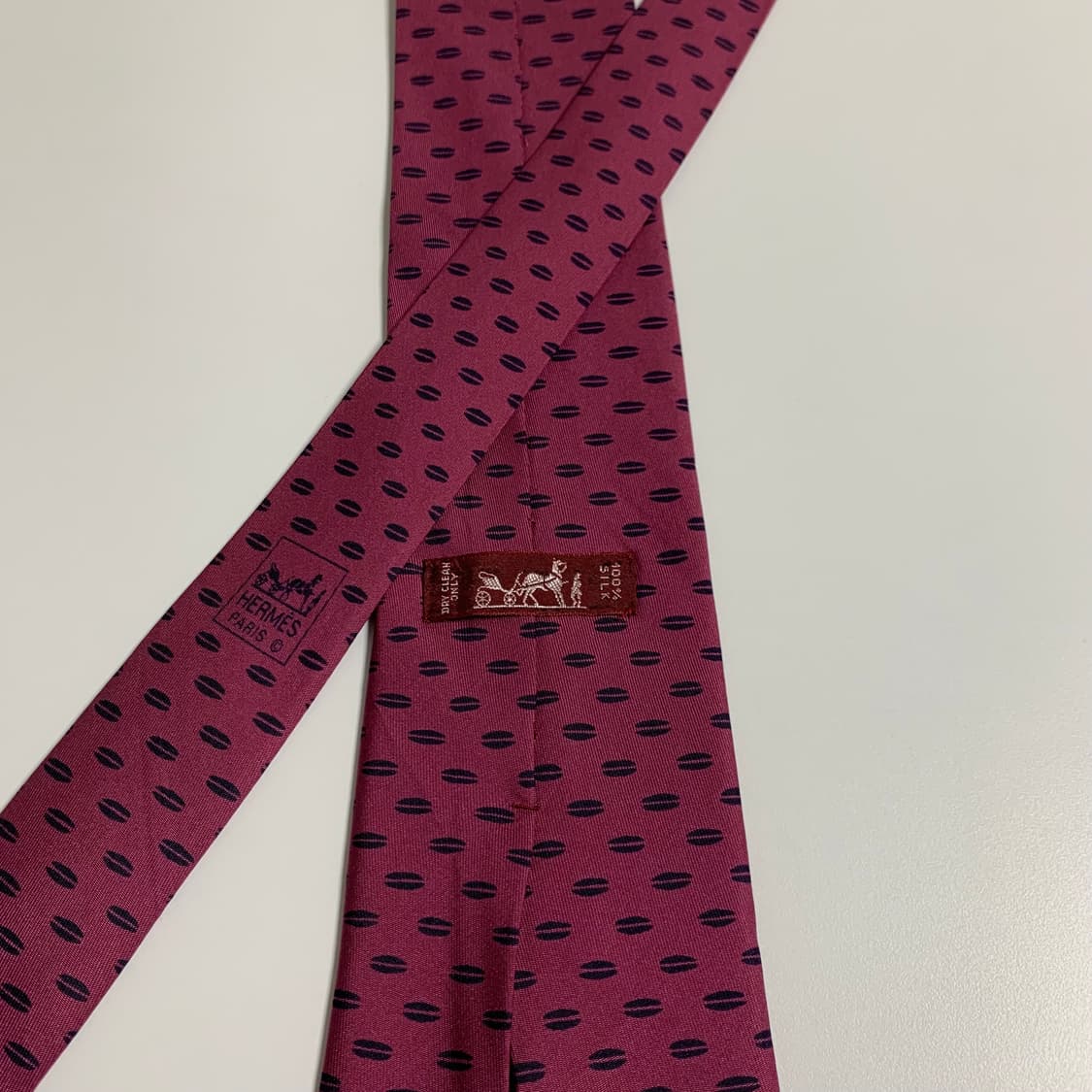 에르메스 프랑스 100실크 명품넥타이 기하학적패턴 A등급9.5cm 상품이미지4